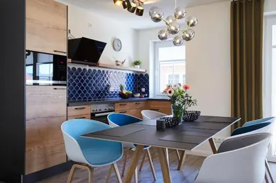 Küche/Küchenzeile in der Unterkunft Kattegat Apartment 18