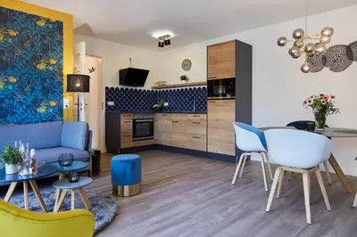 Küche/Küchenzeile in der Unterkunft Kattegat Apartment 19
