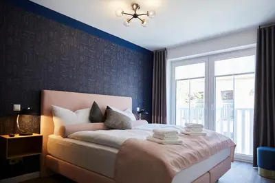 Ein Bett oder Betten in einem Zimmer der Unterkunft Kattegat Apartment 20