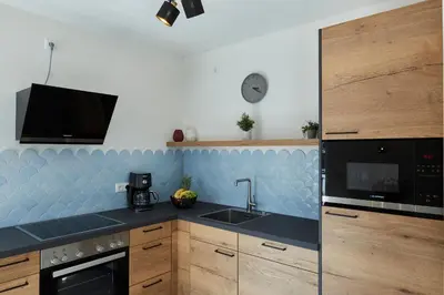 Küche/Küchenzeile in der Unterkunft Kattegat Apartment 21