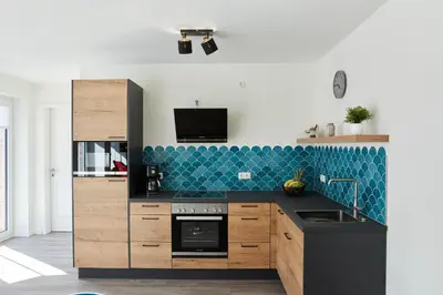 Küche/Küchenzeile in der Unterkunft Kattegat Apartment 22