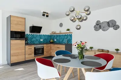 Küche/Küchenzeile in der Unterkunft Kattegat Apartment 22
