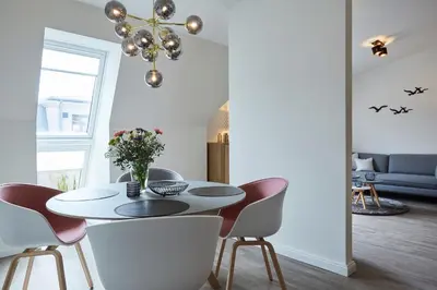 Ein Sitzbereich in der Unterkunft Kattegat Apartment 30