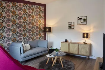 Ein Sitzbereich in der Unterkunft Kattegat Apartment 32