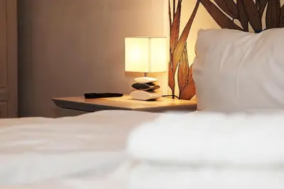 Ein Bett oder Betten in einem Zimmer der Unterkunft Bernstein Mare Luxor 06