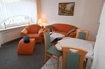 Ein Sitzbereich in der Unterkunft Bernstein Mare-Supreme Wohnung 5