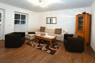 Ein Sitzbereich in der Unterkunft Bernstein Mare Luxor 01