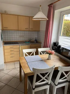 Küche/Küchenzeile in der Unterkunft Haus Nordlicht I
