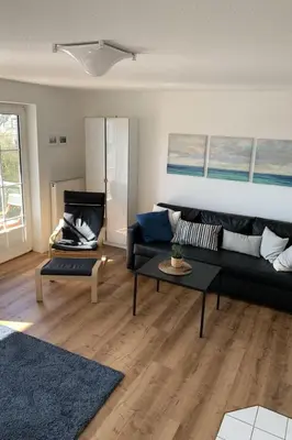 Ein Sitzbereich in der Unterkunft Apartment Nordseedüne by Interhome