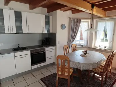 Küche/Küchenzeile in der Unterkunft Holiday Home Haus Fischotter by Interhome
