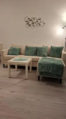 Ein Sitzbereich in der Unterkunft City-Appartement Büsum- zentral, Meer & E-Ladestation am Parkplatz