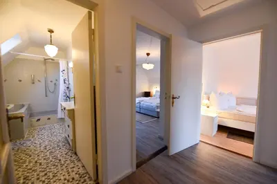 Ein Bett oder Betten in einem Zimmer der Unterkunft Haus 