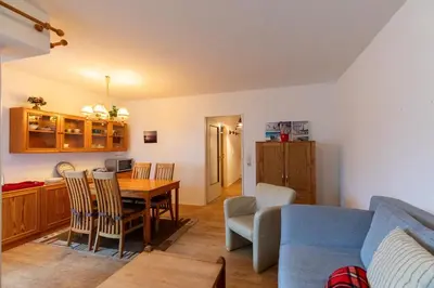Ein Sitzbereich in der Unterkunft Terrassenhaus, Whg 16