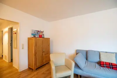 Ein Sitzbereich in der Unterkunft Terrassenhaus, Whg 16