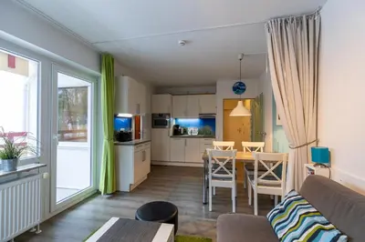 Küche/Küchenzeile in der Unterkunft Terrassenhaus, Whg 7