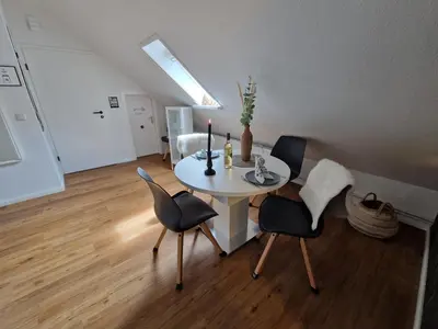 Ein Sitzbereich in der Unterkunft ToNi`s Ankerplatz