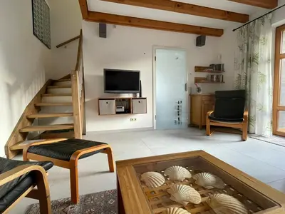 TV/Unterhaltungsangebot in der Unterkunft Ferienhaus Uferweg