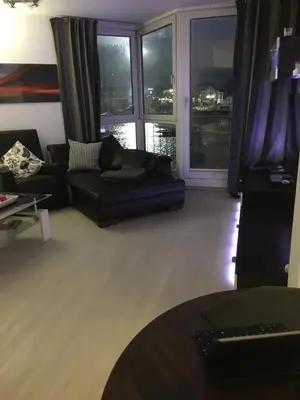 Ein Sitzbereich in der Unterkunft City Marina 78
