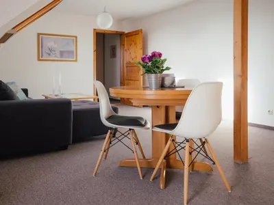 Ein Sitzbereich in der Unterkunft Seaside 26