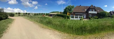 Das Gebäude in dem sich die Ferienwohnung befindet