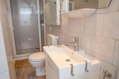 Ein Badezimmer in der Unterkunft Haus Frauenpreiss Whg. 52