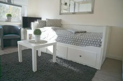 Ein Bett oder Betten in einem Zimmer der Unterkunft Haus Frauenpreiss Whg. 60