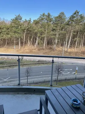 Ein Balkon oder eine Terrasse in der Unterkunft Strandhaus Nordseebrandung Fewo B3.4