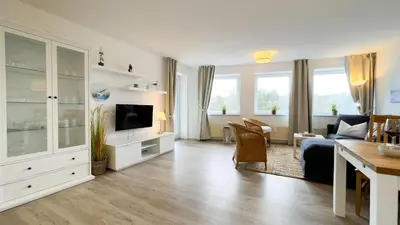 TV/Unterhaltungsangebot in der Unterkunft Strandhaus Nordseebrandung Fewo C1.4