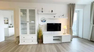 TV/Unterhaltungsangebot in der Unterkunft Strandhaus Nordseebrandung Fewo C1.4