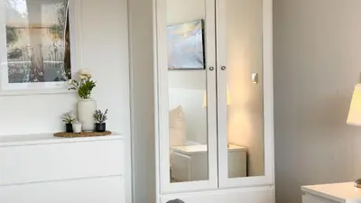 Ein Badezimmer in der Unterkunft Strandhaus Nordseebrandung Fewo B1.2