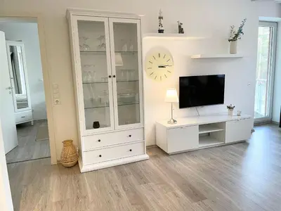 TV/Unterhaltungsangebot in der Unterkunft Strandhaus Nordseebrandung Fewo A2.2