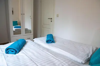 Ein Bett oder Betten in einem Zimmer der Unterkunft Haus Kirsten, Fewo Nr. 2