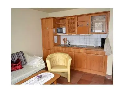 Küche/Küchenzeile in der Unterkunft Ferienwohnung Elbstrom