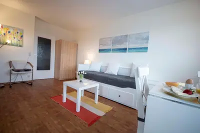 Ein Sitzbereich in der Unterkunft Frische Brise 08.05