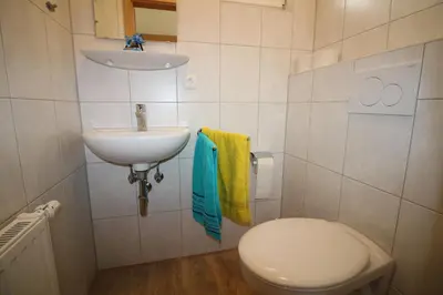 Ein Badezimmer in der Unterkunft Ferienhaus Nixe7