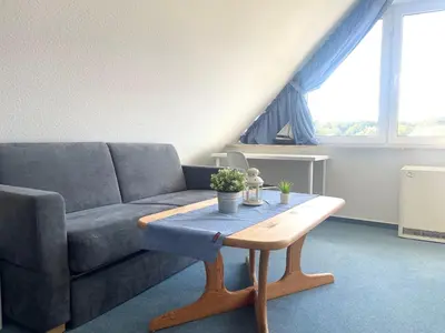 Ein Sitzbereich in der Unterkunft Hamburger Straße 7 OG