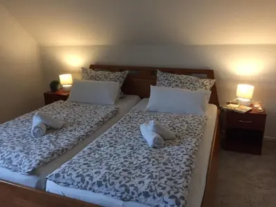 Ein Bett oder Betten in einem Zimmer der Unterkunft Haus an der Südsee