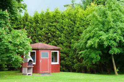 Ein Garten an der Unterkunft Ferienhof Lafrenz