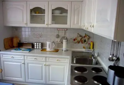 Küche/Küchenzeile in der Unterkunft Apartment kleine Robbe