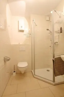 Ein Badezimmer in der Unterkunft Landhaus Hubertus, Whg 8