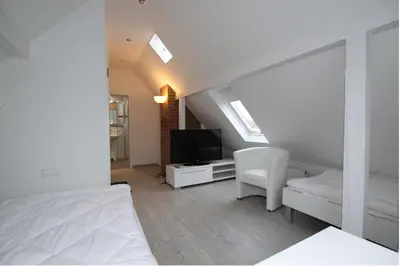 TV/Unterhaltungsangebot in der Unterkunft Strand-Villa, Scharhörn