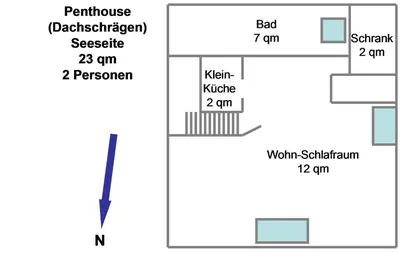 Grundriss der Unterkunft Strand-Villa, Scharhörn