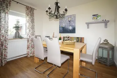 Grundriss der Unterkunft Ferienhaus Kiebitz mit Sauna