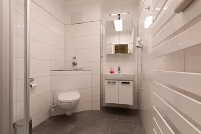 Ein Badezimmer in der Unterkunft Haus Knechtsand, Whg 438