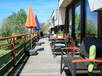 Ein Balkon oder eine Terrasse in der Unterkunft Apartment Nordsee-Ferienhaus-1 by Interhome
