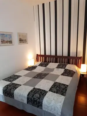 Ein Bett oder Betten in einem Zimmer der Unterkunft Studio-Apartment - Einraumwohnung Cuxhaven