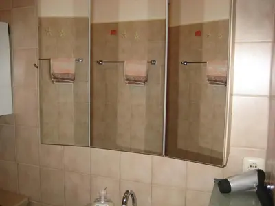 Ein Badezimmer in der Unterkunft Am Hafen IS