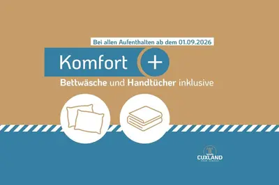 Ein Zertifikat, Auszeichnung, Logo oder anderes Dokument, das in der Unterkunft Urlaub mit Blick auf die Duhner Heide ausgestellt ist