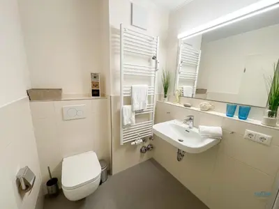 Ein Badezimmer in der Unterkunft Urlaub in 1. Strandreihe