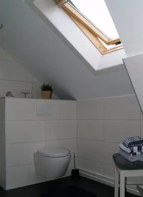 Ein Badezimmer in der Unterkunft Schleusenhof Ferienwohnung